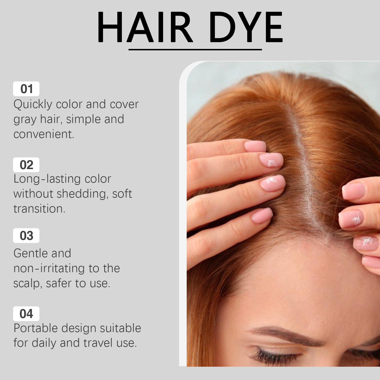 💥LAST DAY SALE 50% OFF💥Portable Hair Dye Comb⚡BUY 2 FREE SHIPPING