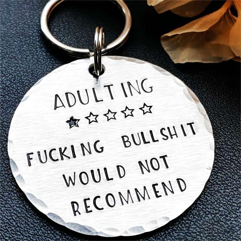 🔥2024 New Year Hot Sale🎁✨Funny Engraved Keychain (BUY 4 SAVE 10%)