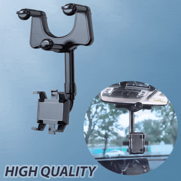 🔥Last Day Promotion 70% OFF-🔥-Rearview Holder - Rotatable and Retractable Car Phone Holder