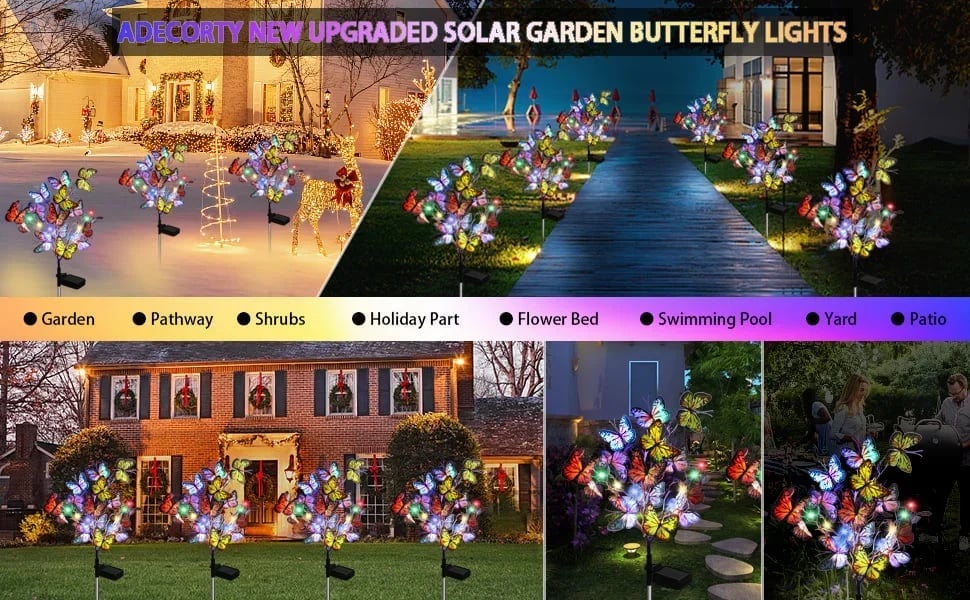 🔥LAST DAY SALE 50% OFF💕🦋Solar Outdoor Butterfly Lights💐