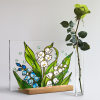 🌸Floral transparent table decoration