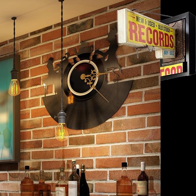 💽Record Store Retro Wall Light - Record Collector Gift✨