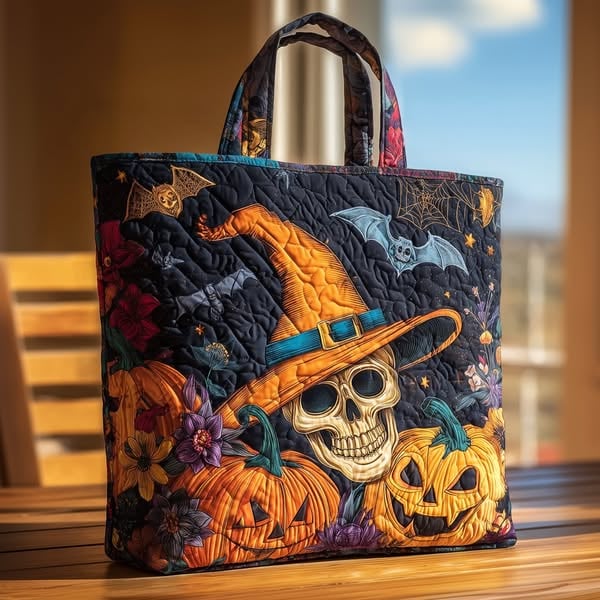 🎖️Halloween Special: 50% off everything!，Halloween Quilted Tote Bag