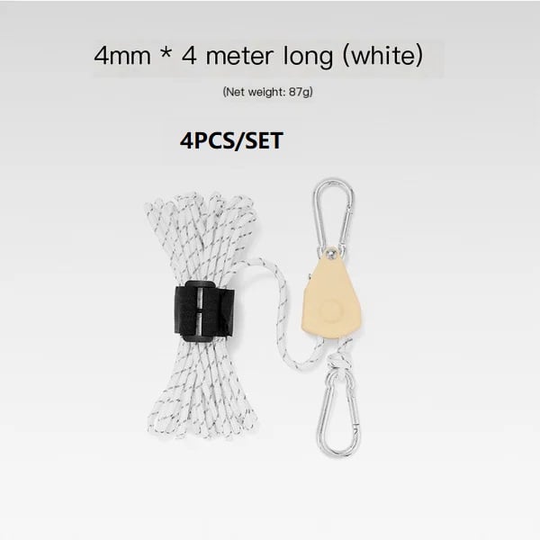 🔥Last Day Promotion - 60% OFF🎁Fast Release Pulley Camping Rope