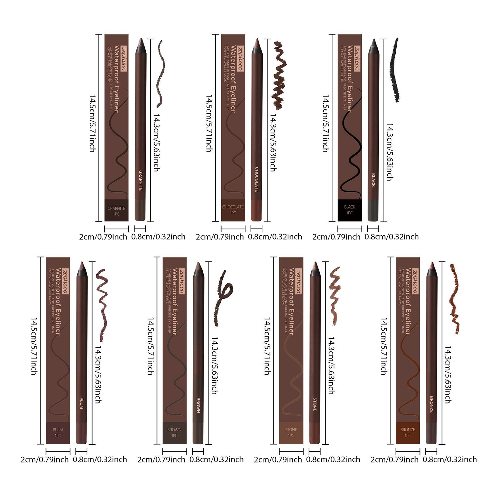 🔥achetez-en 1 et obtenez-en 1 gratuit🔥-🌟Duo d'eyeliners waterproof 24 h Crayon yeux taille-crayon