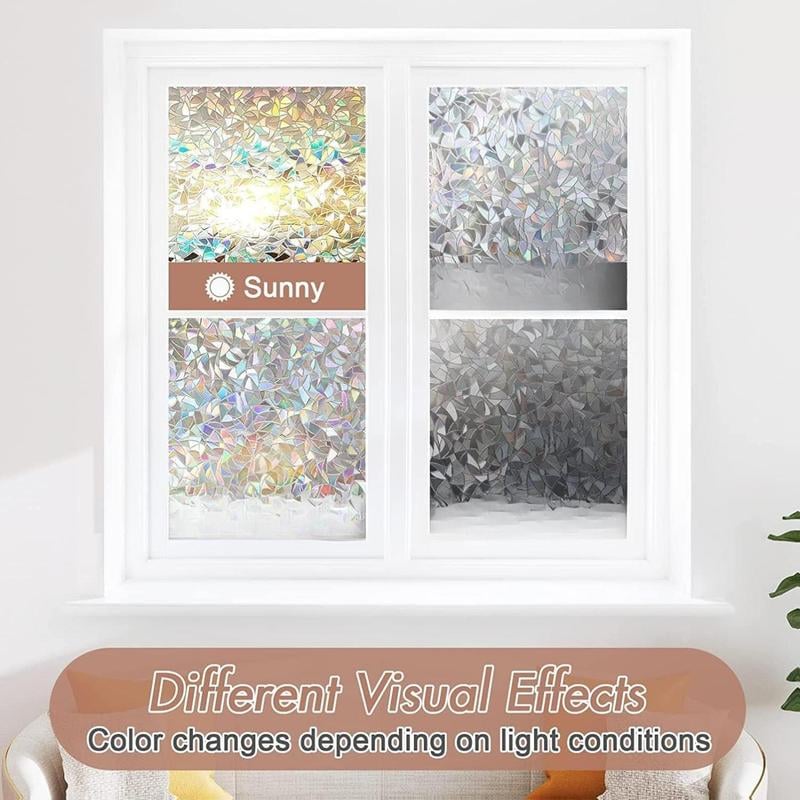 🍂TikTok Fall Mega Sale - 70% OFF🎉Stained Glass Rainbow Film Decorative Window Clings