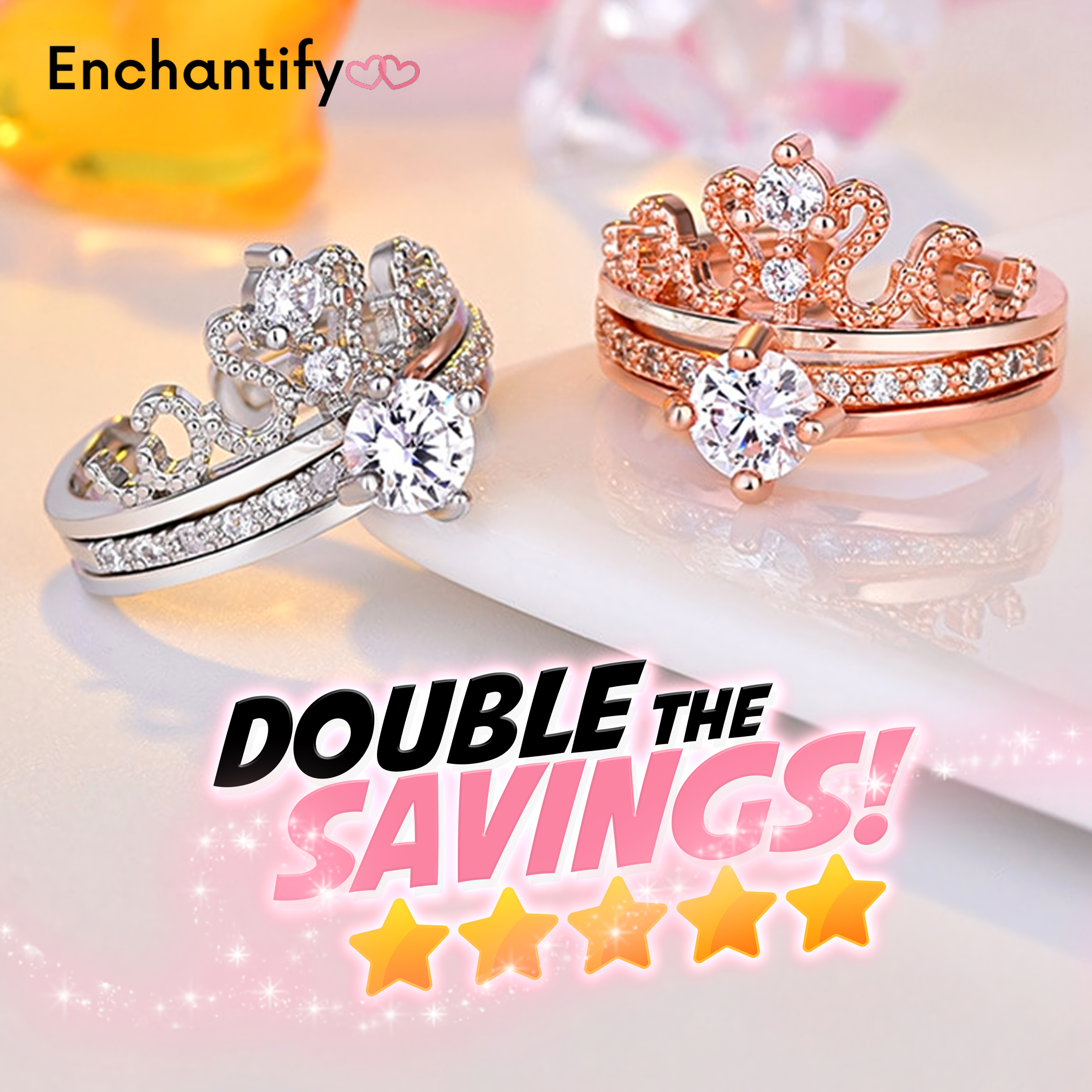 💖Valentine's Day Sale - 50%🎁The Crown Combination Ring