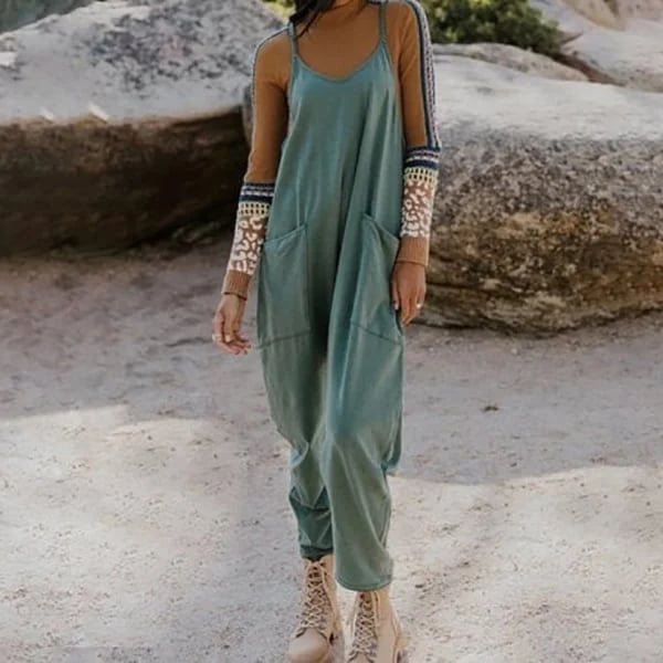 LAST DAY 70% OFF🔥Wide Leg Jumpsuit with Pockets (Buy 3 Free Shipping)