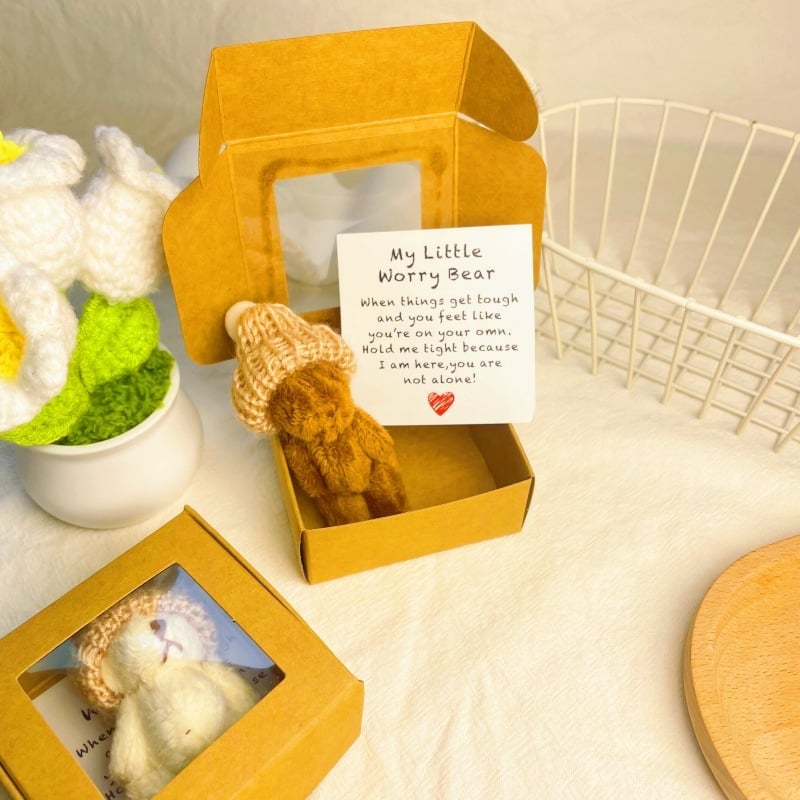 ⏰LAST DAY SALE 50% OFF🎁Handmade Mini Plush Teddy Bear in Box