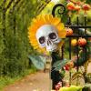 Halloween Sunflower Skull Head Garden Decoration