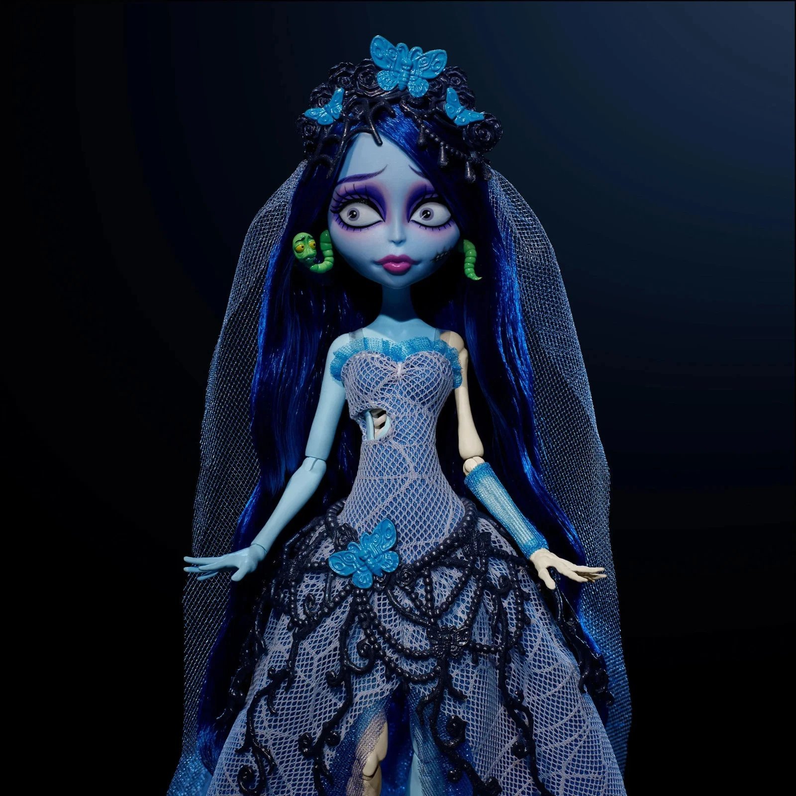 🎃 Halloween Exclusive: Monster High × Tim Burton's Corpse Bride Emily Skullector Fashion Doll💀🕯️