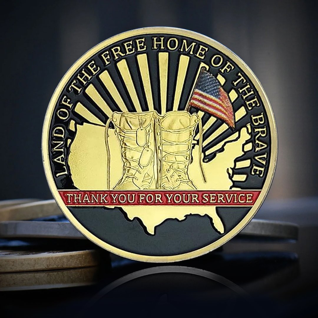 💖Thank You for Your Service US Army Veteran Challenge Coin