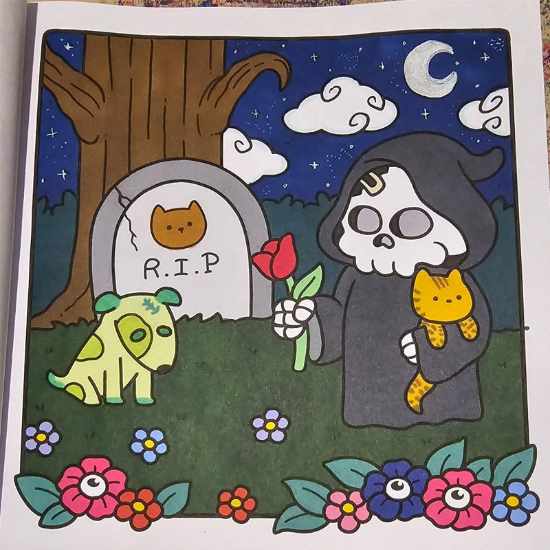 Spooky Cutie: Coloring Book for Adults and Teens