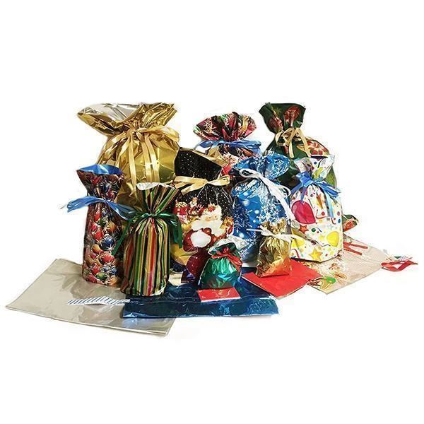 (🎅EARLY XMAS SALE - 50% OFF) Drawstring Christmas Gift Bags (10 Sets) - BUY MORE SAVE MORE