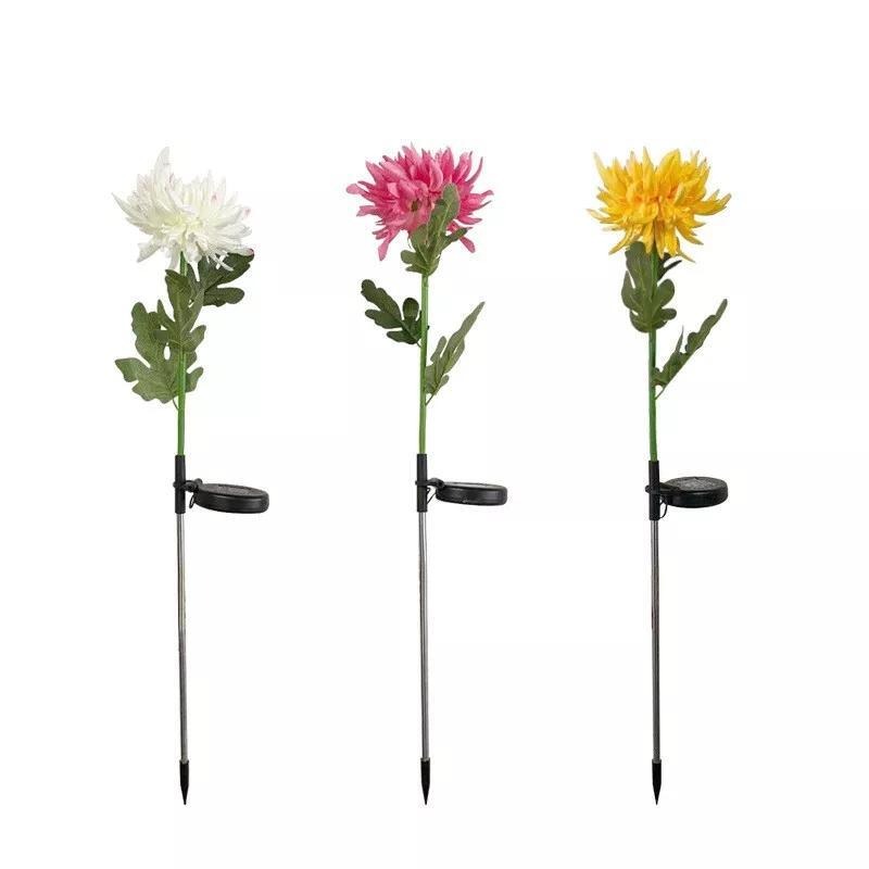 Outdoor Chrysanthemum Solar Garden Stake Decor Lights