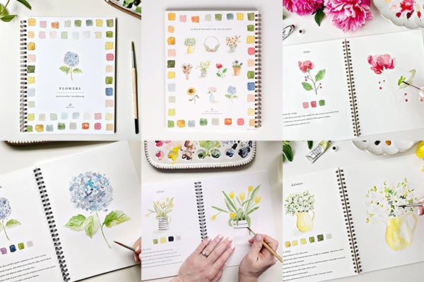 🔥LAST DAY 55% OFF - 🖼️Beginner-Friendly💕 Watercolor Workbook