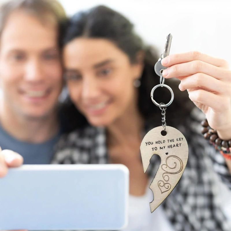 (💖Valentine's Day Sale - 50% OFF) You Hold The Key to My Heart & Forever Couple Keychain