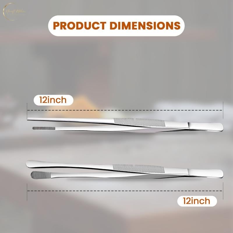 🔥Last Day Promotion 70% OFF🔥Non-Slip Kitchen Tweezers(2 Pcs)