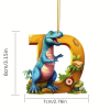 🔥Last Day Promotion - 70% OFF🎁🦖🦖Christmas Dinosaur Alphabet Ornaments🎁Customized By Your Choice Freely