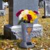 🎁TikTok Last Day Sale - 70% OFF🔥Solar-powered cross angel flowerpot solar-powered cemetery vase with LED