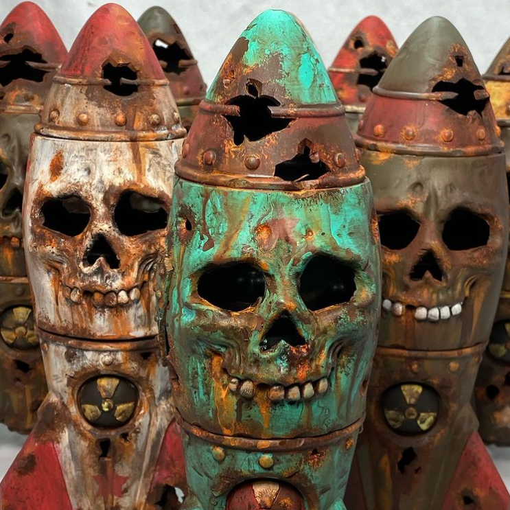 (🔥Early Halloween Promotions-48% OFF)The Skull Bomb - Small Nuclear Warhead Decor(BUY 2 GET FREE SHIPPING)