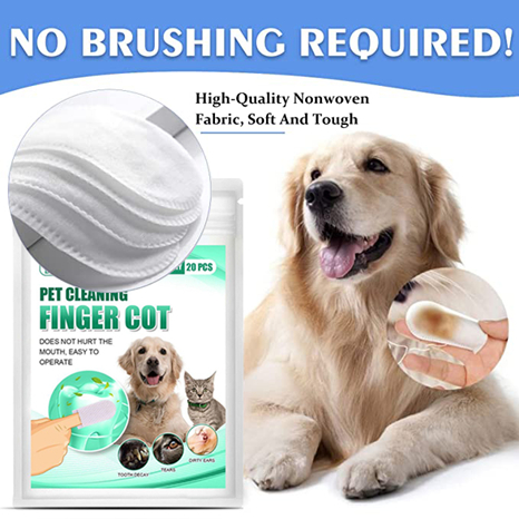 Early Christmas Sell 48% OFF- Pet Dental Cleaning Finger Cot (20 PCS)-(BUY 2 GET 1 FREE)