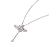 💗Mother's Day Sale 50% OFF🔥Pink Crystal Angel Wings Heart Pendant Necklace - Buy 2 Get 1 & Free Shipping