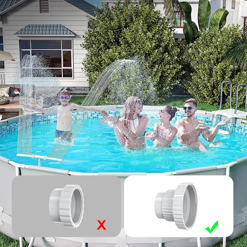 ✨Letzter Tag 49 % Rabat🔥Solar-Poolbrunnen mit Doppelbogenbeleuchtung