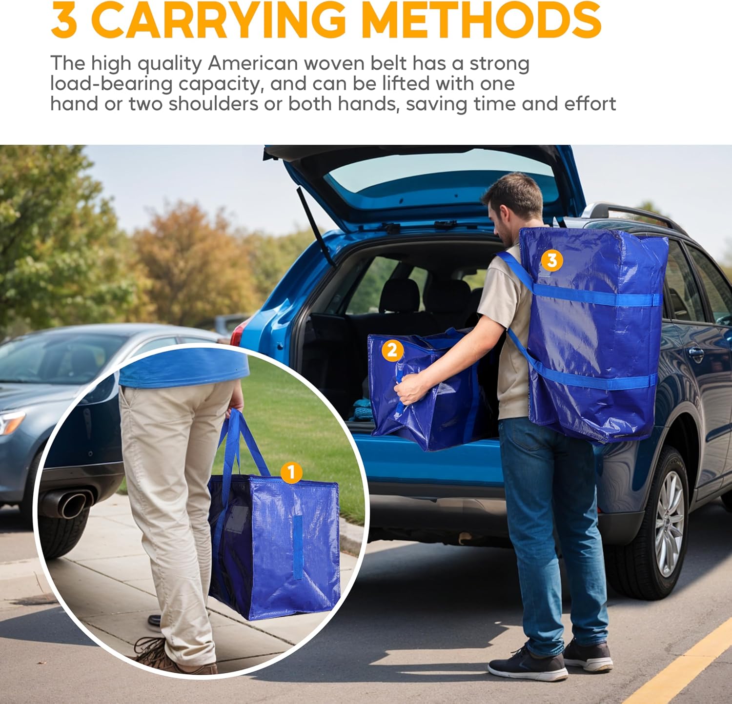 💥LAST DAY SALE 50% OFF💥24 Gallon Extra Large Heavy Duty Foldable Moving Bags⚡BUY 6 GET 3 FREE