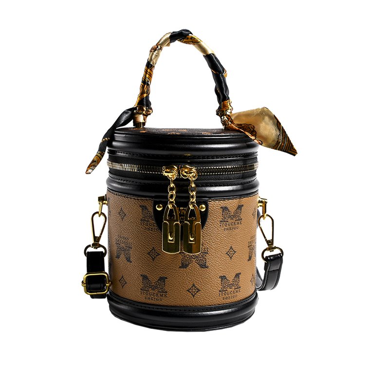 🎁LAST DAY 45% OFF🎁MISA-2023 New High-end Texture Fortune Cylindrical Bag Light Luxury Retro Print Shoulder Bag Crossbody Bag