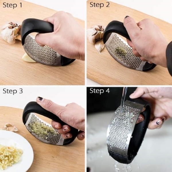 (New Year Sale- Save 50% OFF) Stainless Steel Garlic Press- Buy 3 Save $15