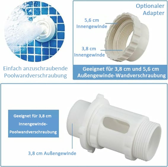 ✨Letzter Tag 49 % Rabat🔥Solar-Poolbrunnen mit Doppelbogenbeleuchtung