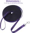 Hi Kiss Dog/Puppy Obedience Recall Training Agility Lead - 15ft 20ft 30ft 50ft 100ft Training Leash - Great for Play, Camping, or Backyard - Black 30ft