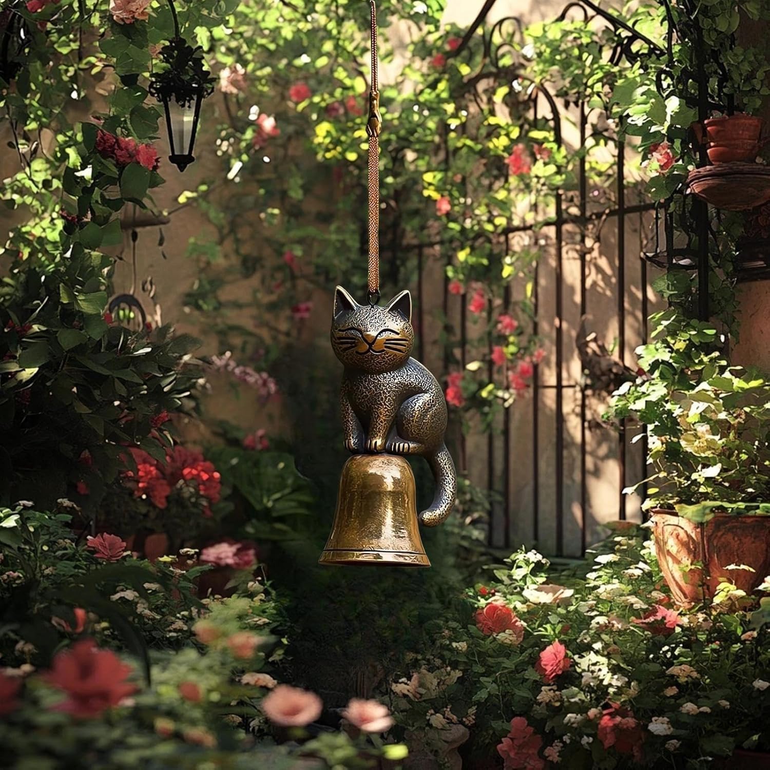 🎁TikTok Last Day Sale - 70% OFF🎉Handmade Retro Cat Wind Chime