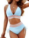 🔥Last Day Promotion 70% OFF💥2025 High Waisted Tummy Control Color Block Bikini Sets