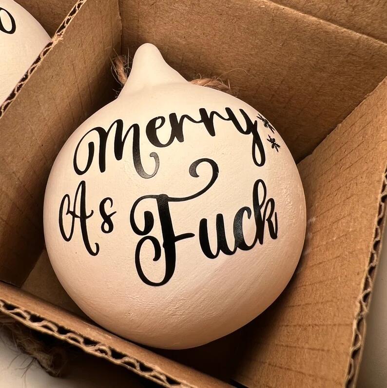 🎄 Early Christmas Sale 🎁Christmas Funny Offensive Bauble-Rude Baubles 1