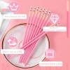 Chopsticks Reusable Dishwasher Safe, 9.57 inches Premium Non-slip Lightweight Fiberglass Chop Sticks, Japanese Chinese Chopstick Gift Set for Party, Pink- 5 Pairs