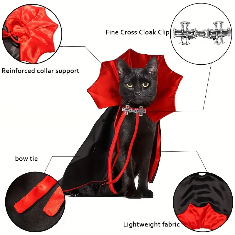 (🎃Early Halloween Sale - 50% OFF)🧛🧛Halloween Vampire Count Pet Cloak