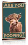 Funny 'Are You Pooping?' Bathroom Wall Decor