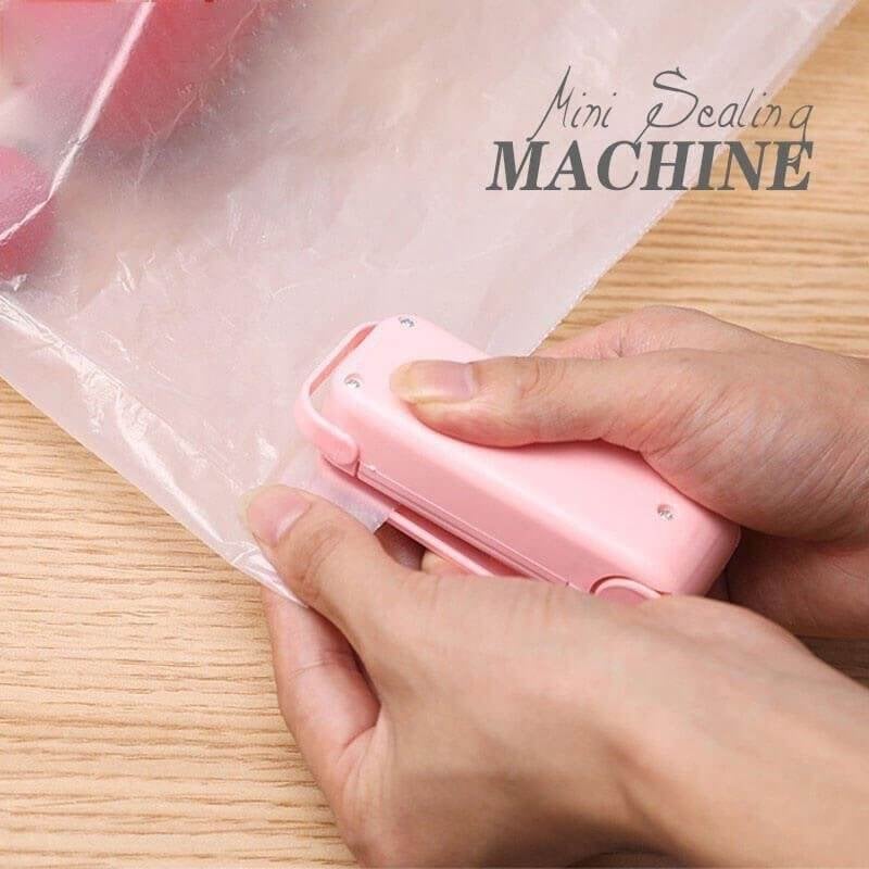 ✨Last Day Save 70% 0FF - Just 5 Seconds!!✨ Mini Sealing 🗜MachinePink&White🔥Buy 2 Get 1 FREE（3PCS）