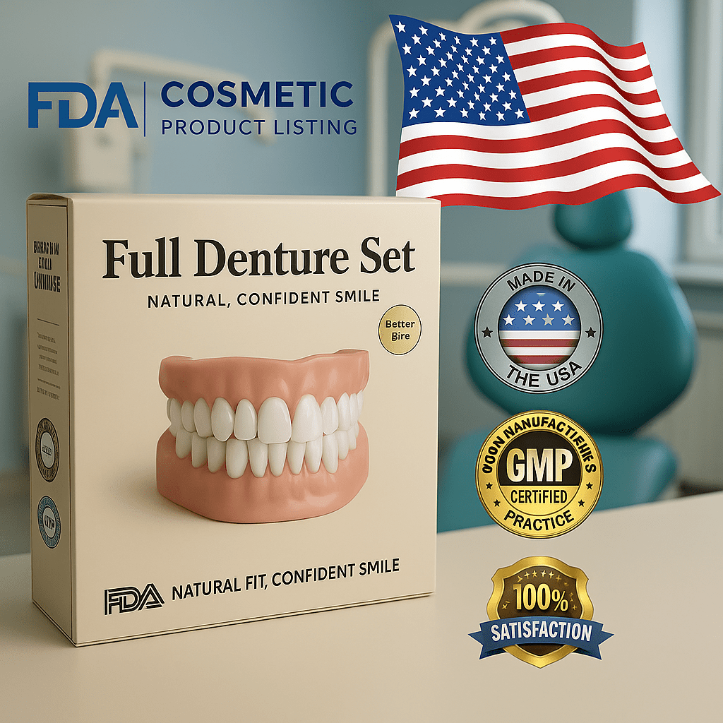 🦷Advanced Customized Full Denture Set🦷 (🔥10,000+ Sold In Last 30 Day)