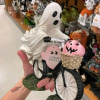 🎃Early Halloween Sale👻Ghost on Bike With Pink Pumpkin-Buy 2 Free Shipping