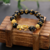 (New Year Promotion- SAVE 50%OFF)Feng Shui Black Obsidian Wealth Bracelet-Buy 2 Free Shipping