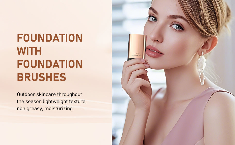 🎁2025 Hot Sale💕 Aleumdaum 아름다움 - Korean 2 in 1 Glass Skin Foundation Stick (Imported Skincare)