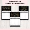 A 2025 Anti-Motivational Calendar Where Positive Vibes Go To Die | Uninspiring Affirmations