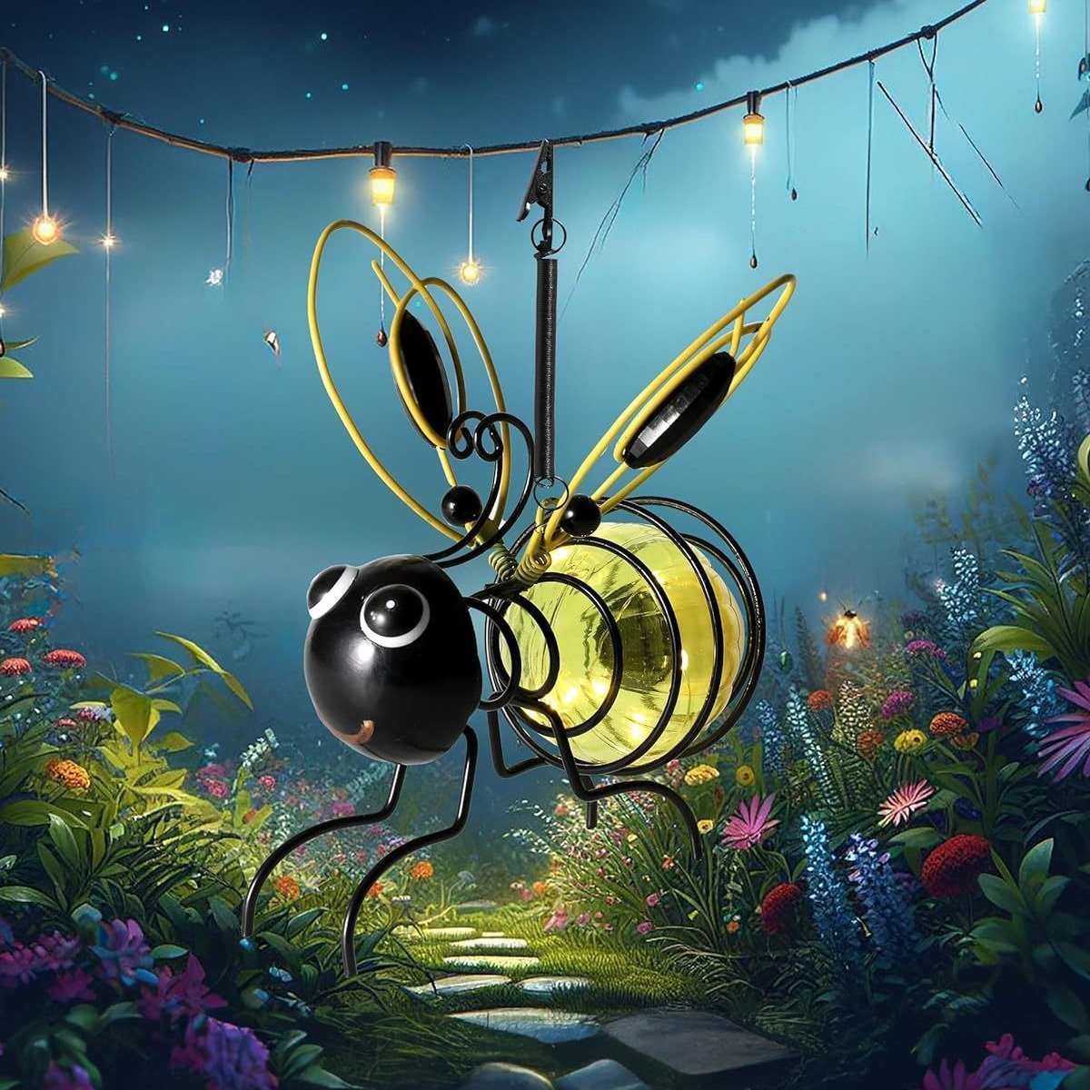 🎁TikTok Last Day Promotion -70% OFF🔥Solar Hanging Insect Simulation Light🐝