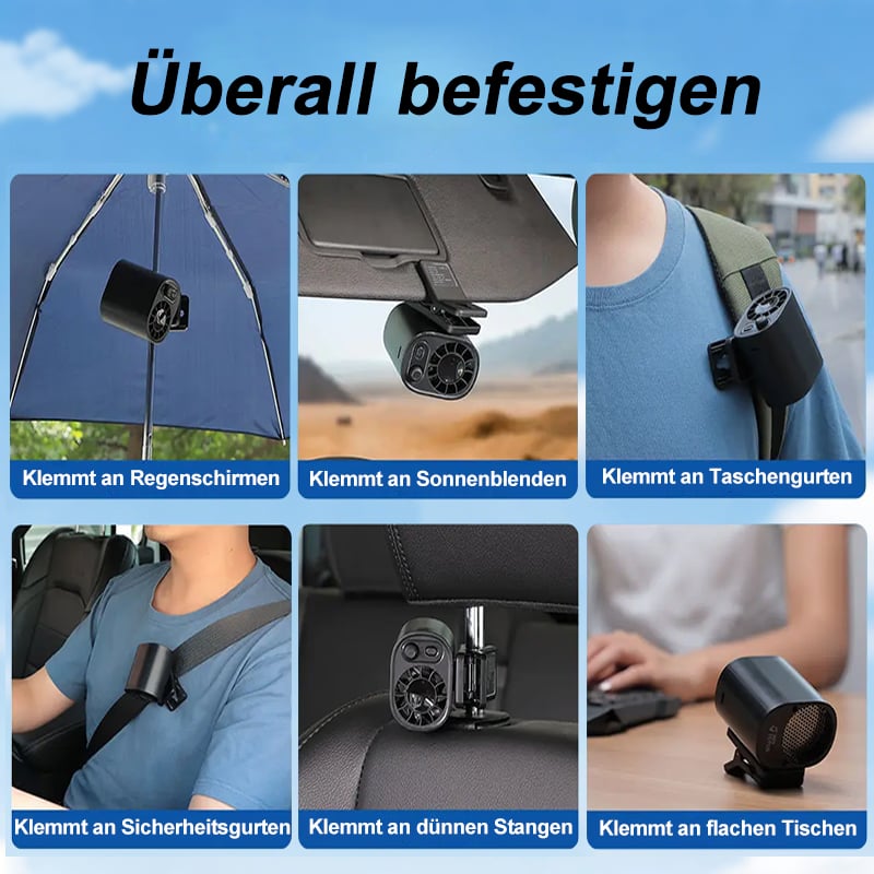 🎉Letzter Tag 49% Rabatt🔥Leistungsstarker, über USB wiederaufladbarer Lüfter
