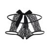 SHEMESIX Women's Sexy Panties Translucent Thin Open Crotch Lace Sexy Panties - NY-34