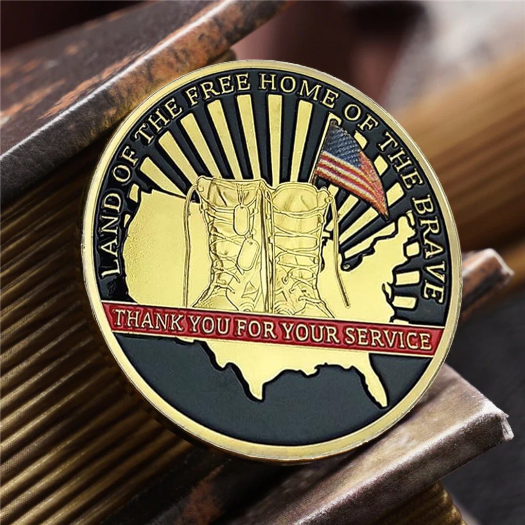 💖Thank You for Your Service US Army Veteran Challenge Coin