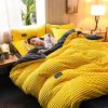 (🔥Big Sale)AB Sided Thicken Corduroy Velvet Winter Bedding Set Full Queen King Size Duvet Cover